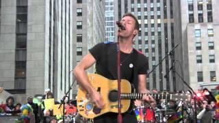 COLDPLAY - Introduction and "Yellow" - Live in New York City TODAY Show - March 14, 2016 [HD][HQ]