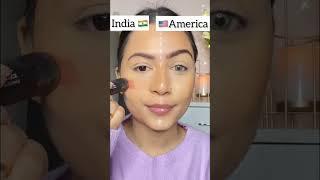 Indian Vs American Makeup Look | #shorts | SUGAR⁩ Cosmetics