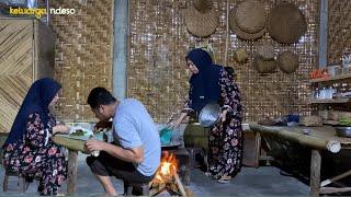 membuat sambel brambang asem super nikmat untuk sarapan pagi, masakan desa