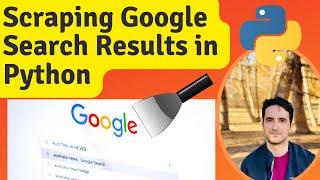 Scraping google search results using python