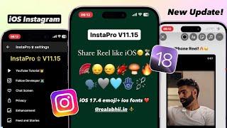 NEW Instapro v11.15 Update  Instapro iPhone Story Settings| New Features| Instapro iOS fonts
