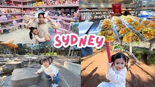 Best playground in Darling Harbor + what to eat at the FISH MARKET + cancelled flight!!