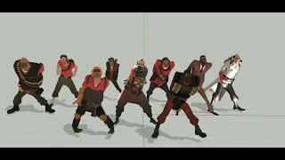 TF2 Mercs dancing to See Tinh (Meme)