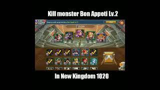 hunting Bon Appeti LV 2 monsters in new kingdom - Lords Mobile ️