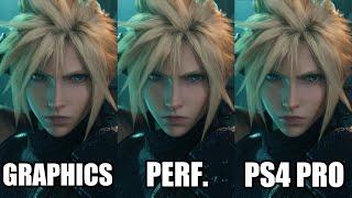 Final Fantasy 7 Remake: PS5 Graphics Mode vs Performance vs PS4 Pro - Comparison And Frame Rate Test