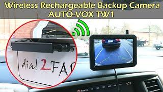 5 Minute Install Wireless Rechargeable Backup Camera AUTO-VOX TW1