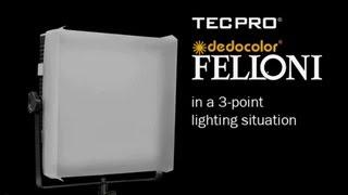 FELLONI LED panels in a 3-Point Lighting Situation