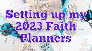 Setting Up My 2023 Faith Planners || New Release from Kelly Bangs