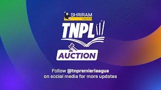 TNPL Player Auction 2024 | Live Stream