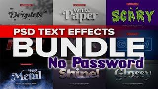 Photoshop 3D Text Effects Bundle | Noreen Graphics |