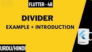 Divider & VerticalDivider Widget in Flutter || Jawad Aslam