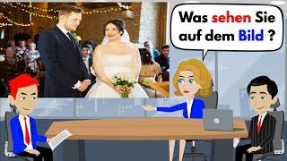 Deutsch lernen | Bildbeschreibung B1 ( DTZ & Telc & ÖSD ) Prüfung 2022 | Hochzeit & Lesen