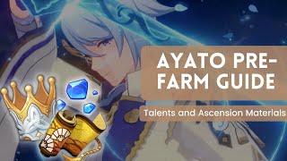 Kamisato Ayato Character and Talent Ascension Materials...