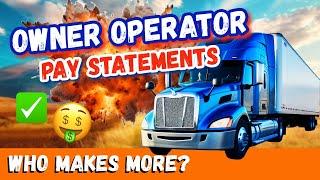 2025 Owner Operators ACTUAL Earning Potential | Single & Team Drivers