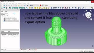 How to convert  STL to STEP using FreeCAD    #FreeEnergy
