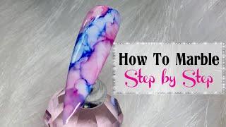 How to Create Marble Nail Art using DIY Alcohol Ink