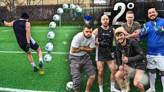 KÄLTESTE FUßBALL CHALLENGE... (KEIN TOR = AUSZIEHEN)