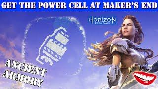 Horizon Zero Dawn Get the Power Cell at Maker's End