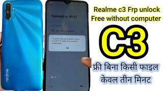 Realme C3 Frp Bypass latest update gmail bypass easy in hindi