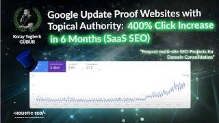 Google Update Proof Websites with Topical Authority: 400% Click Increase in 6 Months (SaaS SEO)