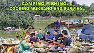 CAMPING FISHING..!! COOKING MUKBANG AND SURVIVAL || INDAHNYA KEBERSAMAAN