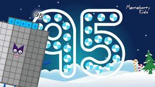 Numberblocks 95 Magic Run Special Christmas - Numberblocks Adventure | Number Counting Go Mountain