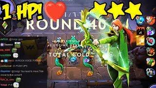 Playing With 1 HP! Dota Underlords Auto Chess Close Game
