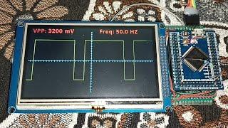 OSCILLOSCOPE STM32 TFT STM32F103VET SSD1963 VOLTAGE FREQUENCY FSMC TIMERS ADC