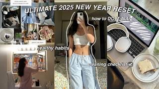 HOW to make 2025 your BEST year yet  REALISTIC organization tips, healthy habits, glow up, cleaning