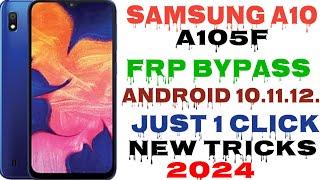 FRP Bypass Samsung A10 - Remove Android FRP Lock - 1 Click Easy Method 2024