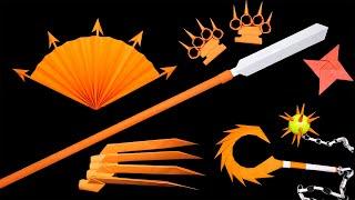 07 Ninja Weapons || Yari Spear/Paper Fan/Ninja Claws/Hook/Ninja Star/Sword