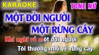 Karaoke Một Đời Người Một Rừng Cây - Tone Nữ | Beat chuẩn | Ngọc Việt Music