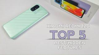 Xiaomi Redmi 12C Top 5 Best/Hidden Features | MIUI Hidden Tips And Tricks
