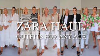 NEW IN ZARA HAUL | OUTFITS FOR ANY AGE | STYLING MUM IN SAME OUTFITS AS ME