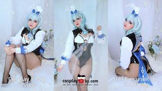 Cosplay & Wig review: Eula (bunnysuit version) from Cosplaysky