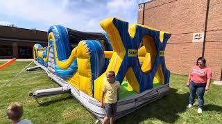 Inflatable extreme x obstacle course