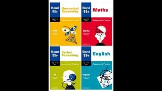 Bond 11+ Maths English Verbal Non-Verbal Reasoning Assessment Practice 5-6 years 4 Books Set