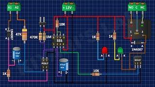 How To Make Delay Off Timer | using 555 timer