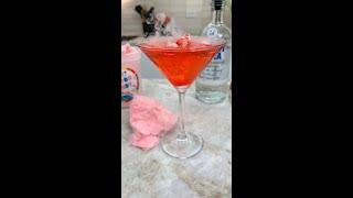 Cotton Candy Dry Ice Martini