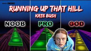 Kate Bush - Running Up That Hill (Stranger Things) - Noob vs Pro vs God (Fortnite Music Blocks)