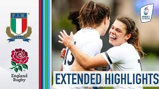 Italy v England - EXTENDED HIGHLIGHTS | Dow Doubles Up In High Scorer! | 2021 Women’s Six Nations