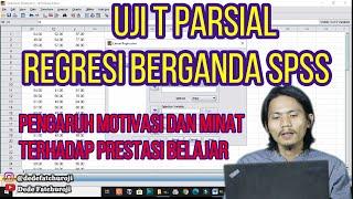 uji t parsial regresi berganda spss