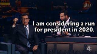 Stephen Colbert Announces 2020 Presidential Run on Russian Talk Show with Ivan Urgant