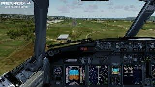 Prepar3D v4.5 | RealTurb Europe | Landing into Varna | P3D