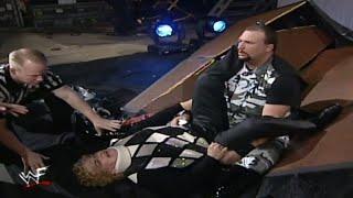 Bubba Ray Dudley Powerbombs Mae Young Off The Stage, Raw 2000/03/13