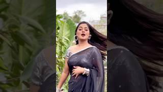 Shakila Parvin Bangladeshi Celebrity Hot navel show in transparent saree..