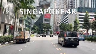 Singapore 4K - Tropical Skyline - Driving Downtown