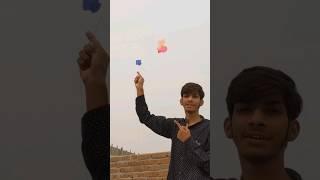 Kite Flying With Balloon & Release Kite In Sky