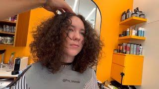 Dry Curly Shag Haircut Tutorial
