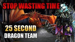 SPEED FARM DRAGON HARD 1 - 10 IN 25 SECONDS! NO GHOSTBORN NEEDED! STALTUS TEAM! RAID SHADOW LEGENDS